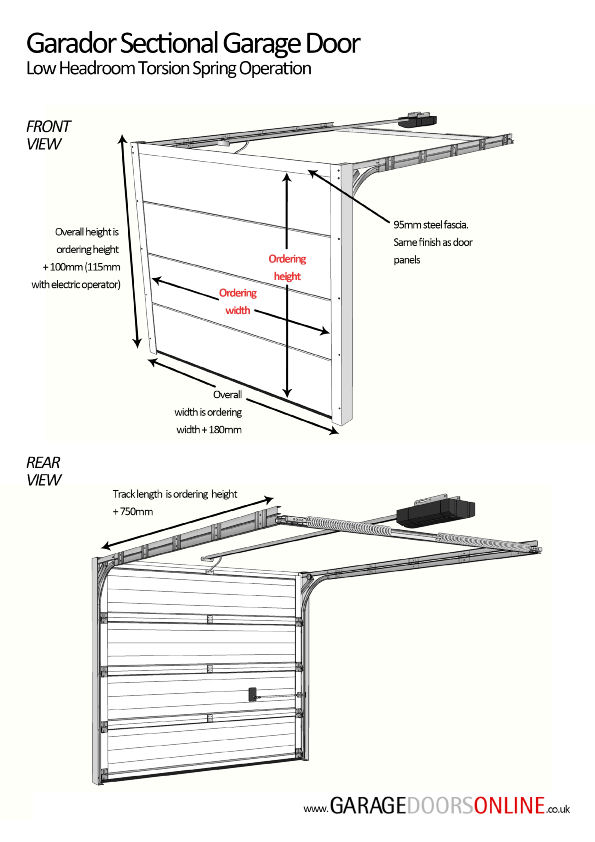 Garador Linear Medium Classic Woodgrain (18 Colour Options) Insulated